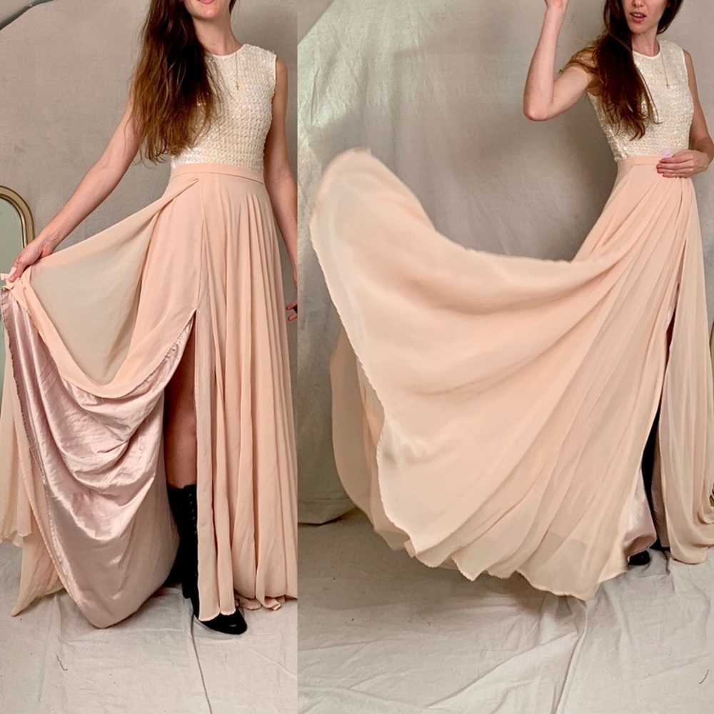 BHLDN Chateau Chiffon Maxi Skirt - Picture 6 of 11